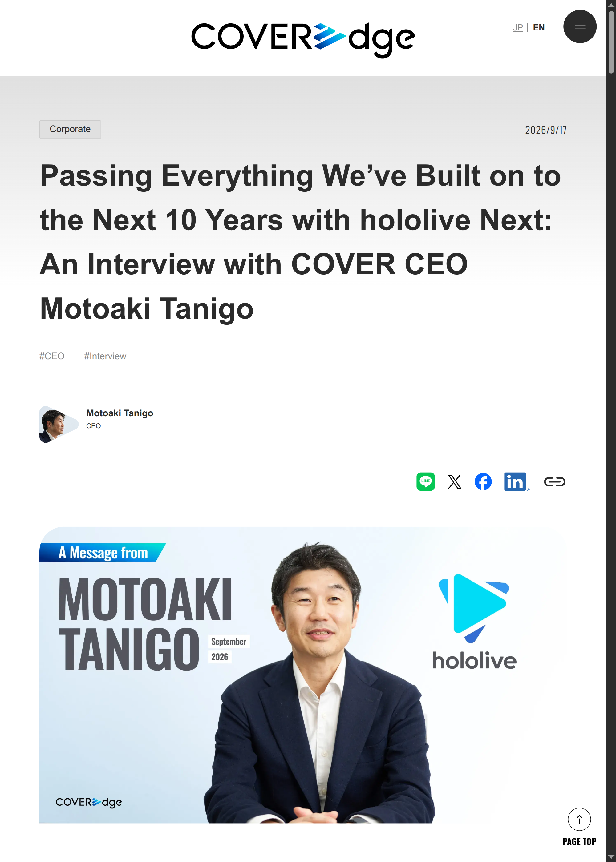 Entrevista del CEO