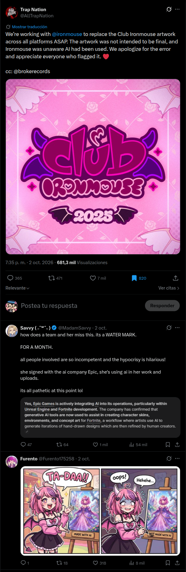 Comunicado de Trap Nation