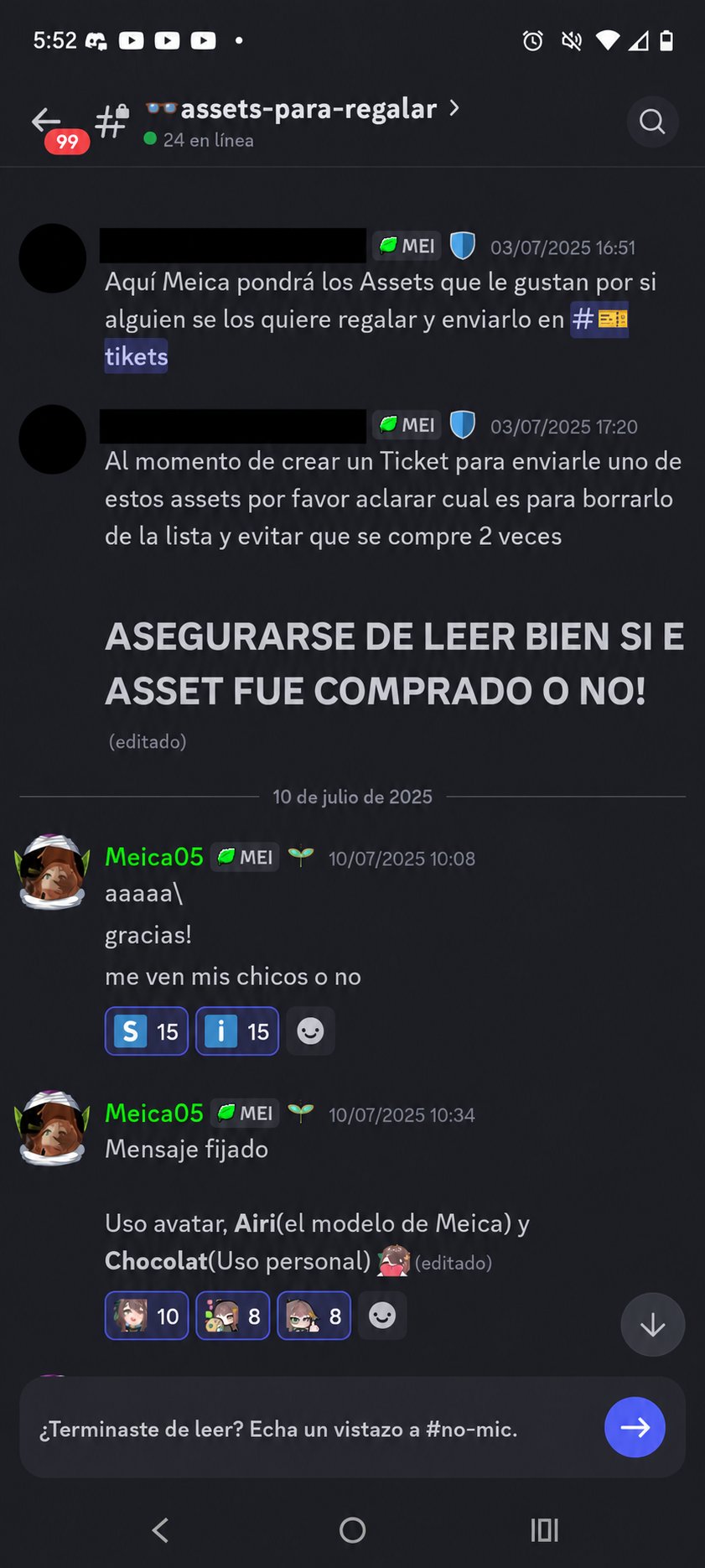 Canal de assets de VRChat