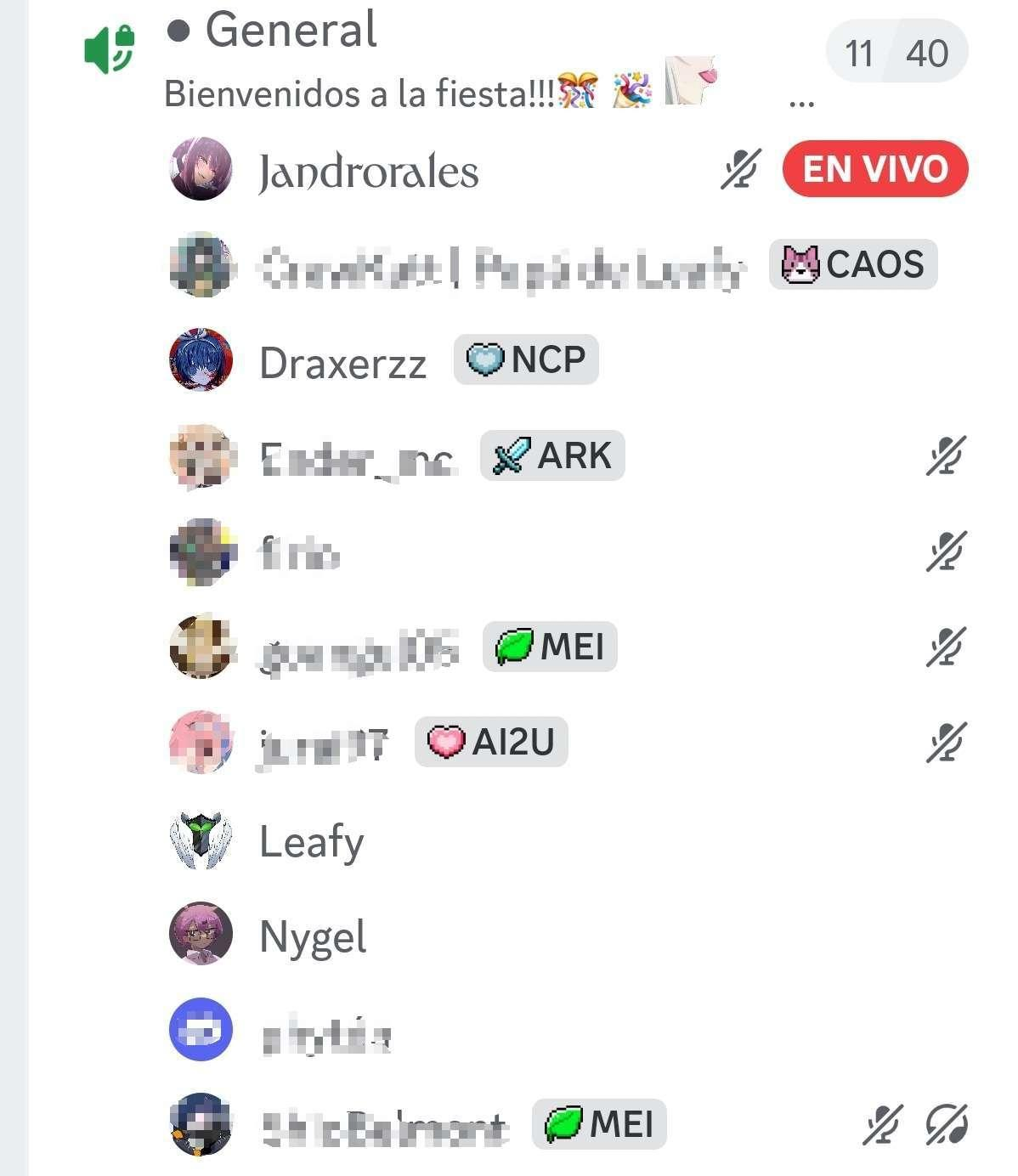 Discord General con miembros