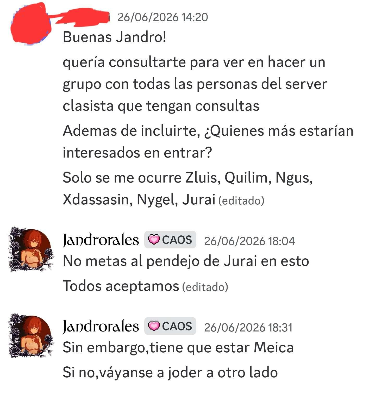 Formación del grupo clasista