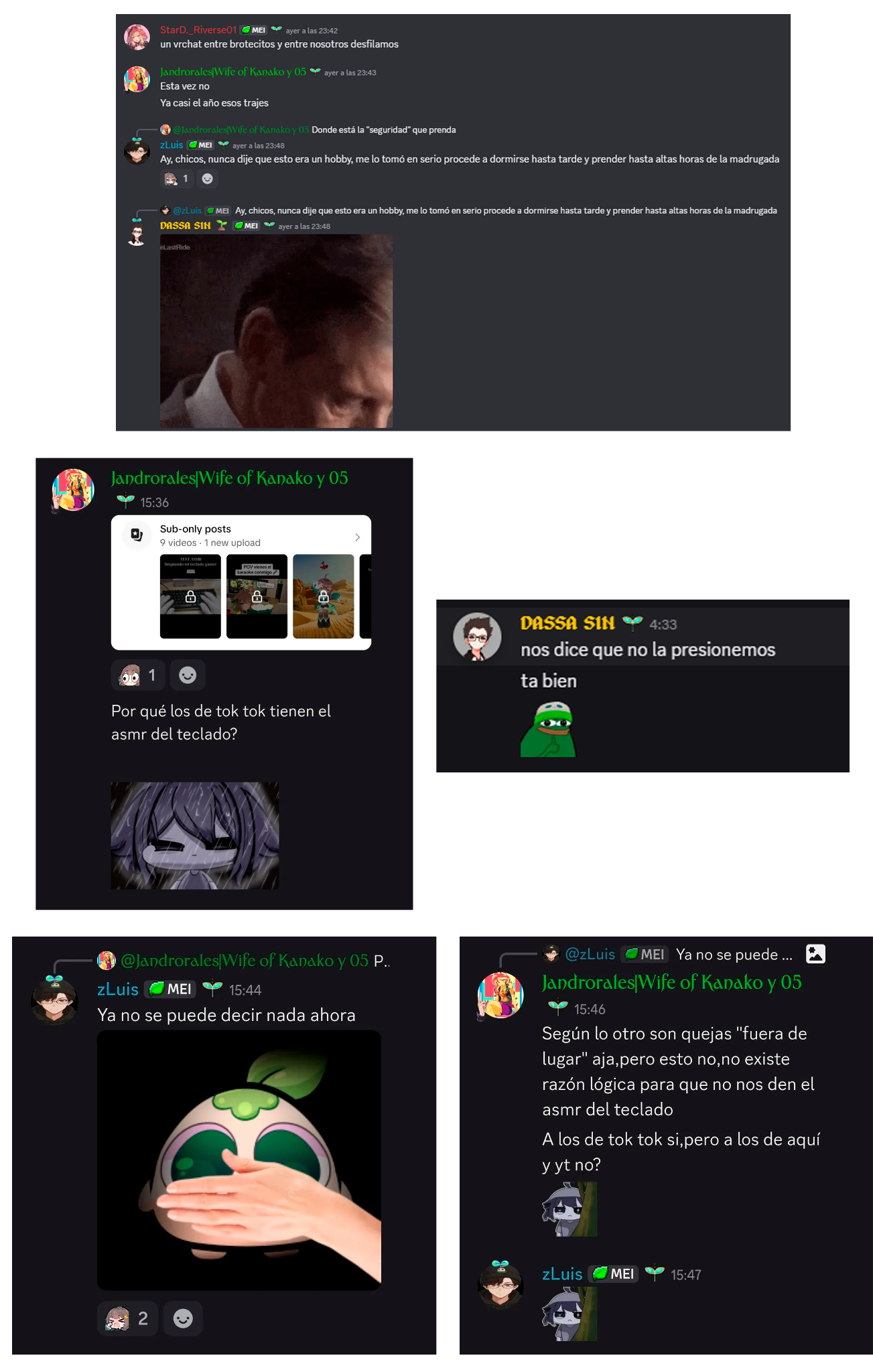 Server compartiendo DMs privados